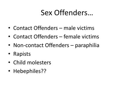 Ppt Sex Offenders Powerpoint Presentation Free Download Id 1987511