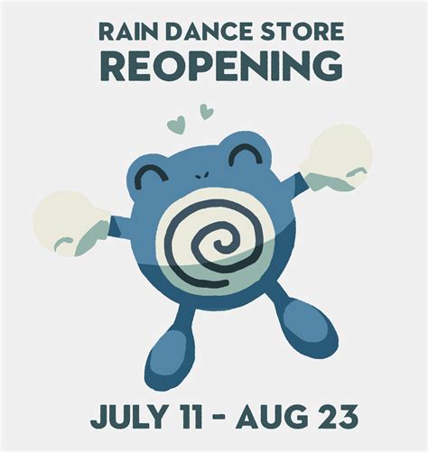 petal dance: A Grass Pokémon Zine - 🌊 STORE REOPENING 🌊 RAIN DANCE Zine will be...