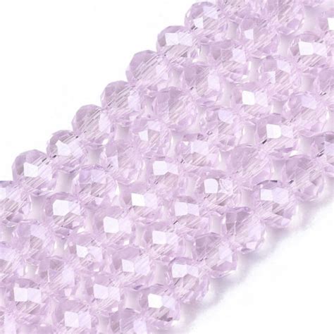 Luster Crystal Rondelle Bead Baby Pink Riverside Beads