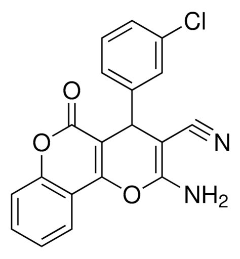 2 AMINO 4 3 CHLORO PHENYL 5 OXO 4H 5H PYRANO 3 2 C CHROMENE 3