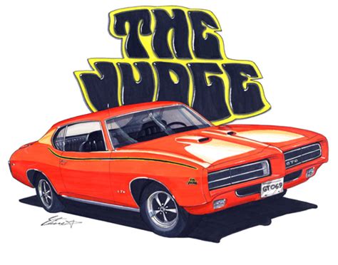 Maddmax Muscle Car Art 1969 Pontiac Gto Judge