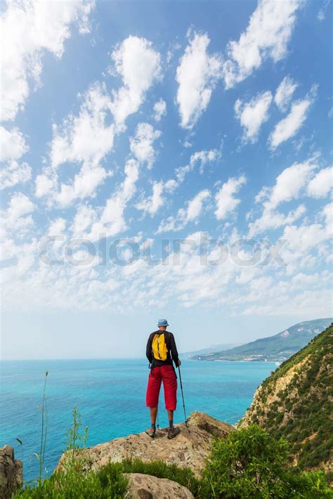 Wanderung Stock Bild Colourbox