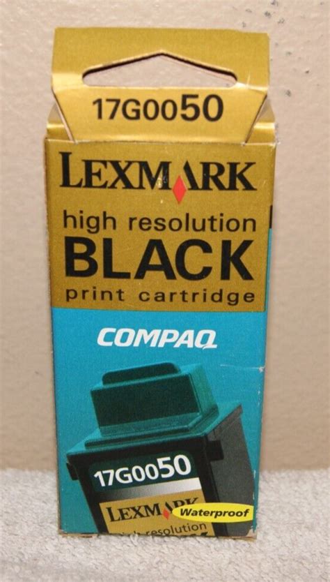 Genuine Lexmarkink Cartridge Black17g0050 New Nip Y Ebay