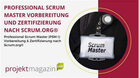 PSM 1 Kurs Und Zertifizierung Professional Scrum Master Bei Scrum Org