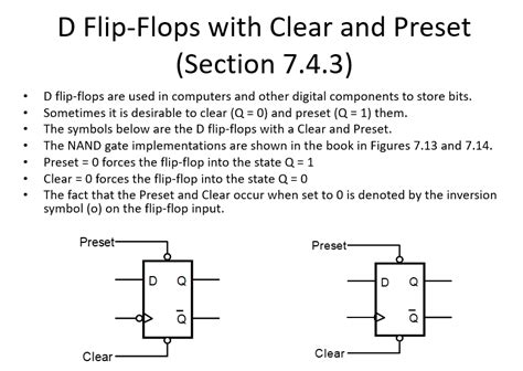 Solved QUESTION 1 Referring to the D flip-flops with Clear | Chegg.com