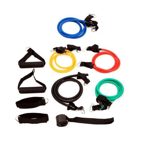 Kit Elasticos Fitness Funcional Tubing Treino Extensores Braslu Kit