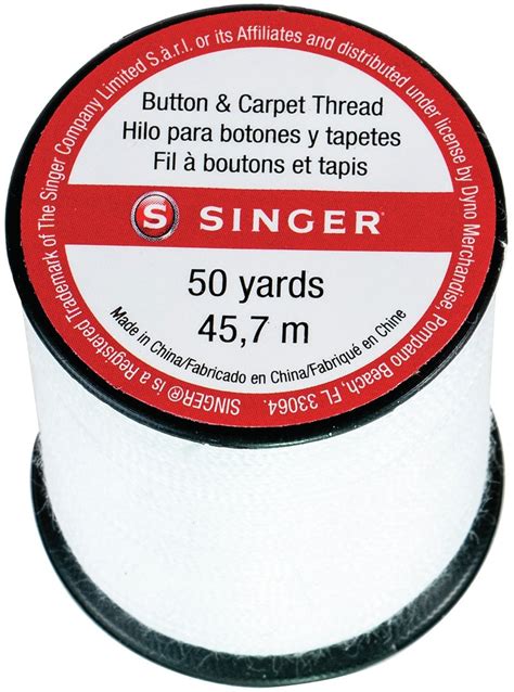 Singer Button Carpet Thread 50yd White Michaels