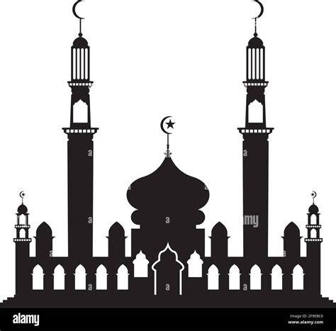 Mosque Icon Vector Illustration Design Template Stock Vector Image