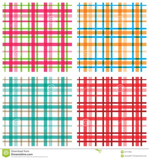 Plaid Patterns Stock Vector Illustration Of Square Green