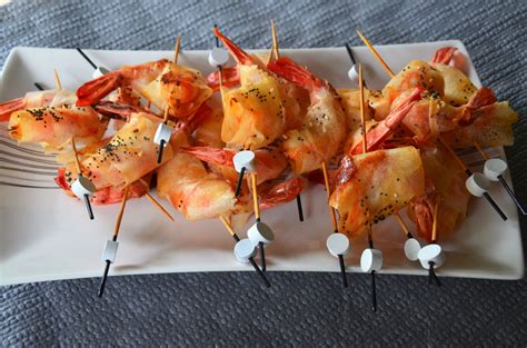 Brochettes De Gambas En Chemise Recettes De Cuisine Brochette