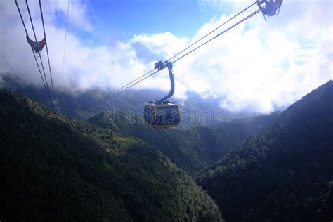 The Cable Car Up To The Fansipan At Sa Pa In Vietnam Stock Photo