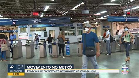 Vídeo Veja Como Está O Movimento No Metrô De Bh Nesta Segunda Feira