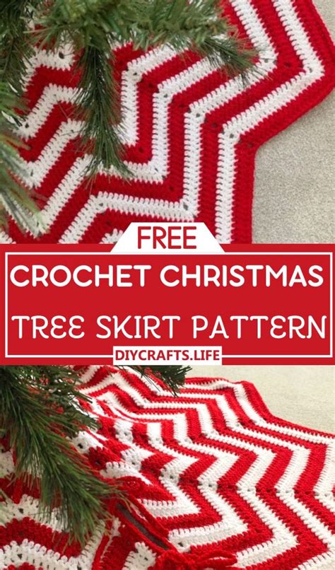 Crochet Tree Skirt Patterns For Christmas Diy Crafts