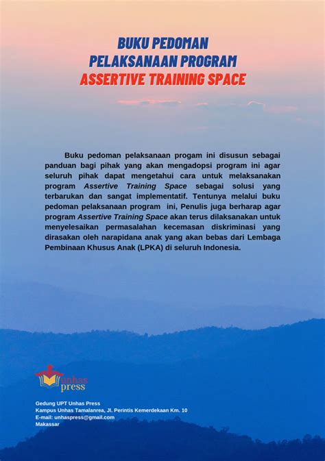 Buku Pedoman Pelaksanaan Program Assertive Training Space Unhas Press