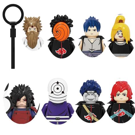 Naruto Anime Cartoon Building Blocks Uchiha Obito Sasuke Fred