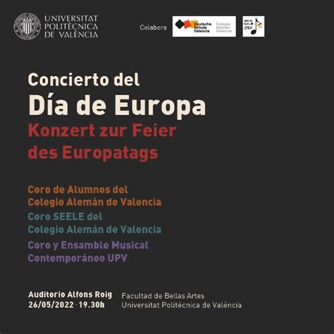 Concierto Día De Europa 2022 Acu Upv