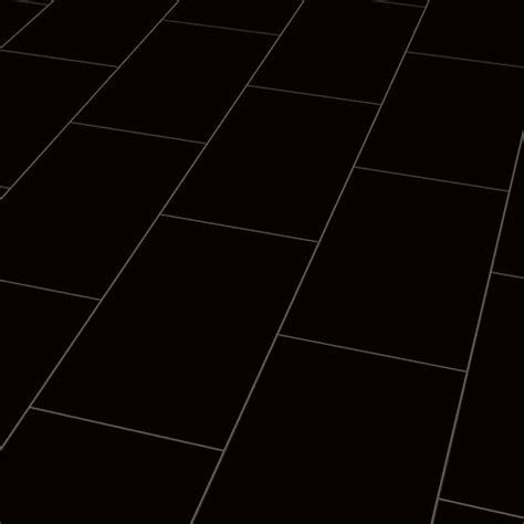 PURE BLACK HIGH GLOSS LAMINATE TILE 8MM Floor Depot