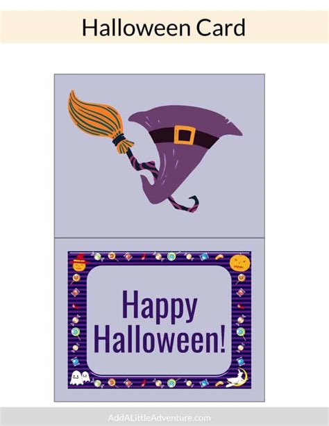 Printable Halloween Cards - Add A Little Adventure