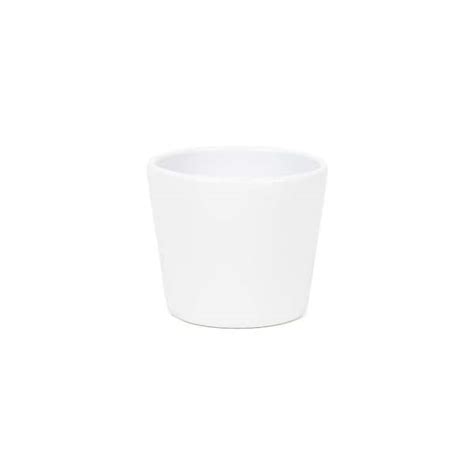 Paddock Home And Garden 775 In Small White Ceramic Modern Flare Planter