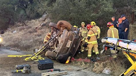 Rollover Crash Closes Northbound Hwy 41 In Madera County