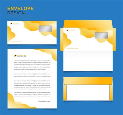 Premium Vector | Yellow color envelope