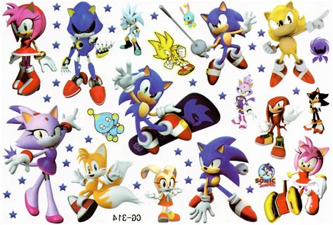 Tatua E Zmywalne Dla Dzieci Sonic The Hedgehog Je