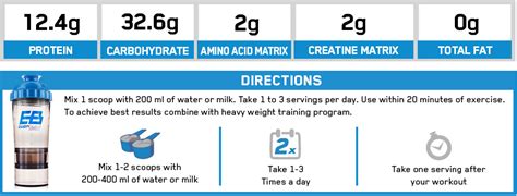 Eb 100 Lean Gain Mass Build 12lbs