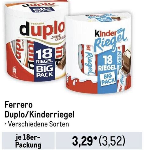 Ferrero Duplo Kinderriegel 18er Packung Angebot Bei METRO