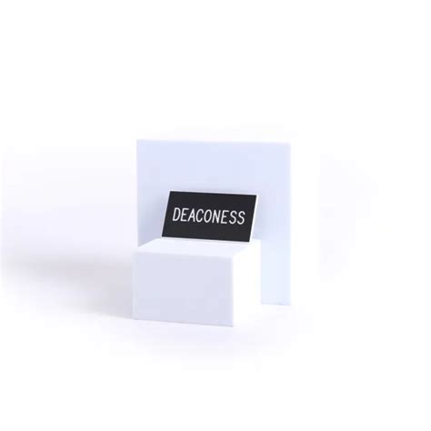 Badge Engraved Deaconess Black Pin | SWANSON CHRISTIAN PRODUCTS