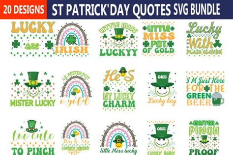 - St Patrick'day Quotes Svg Bundle. Graphic by Craft Home · Creative Fabrica