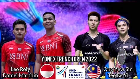 French Open Leo Daniel Ina Vs Ong Yew Sin Teo Ee Yi Mas