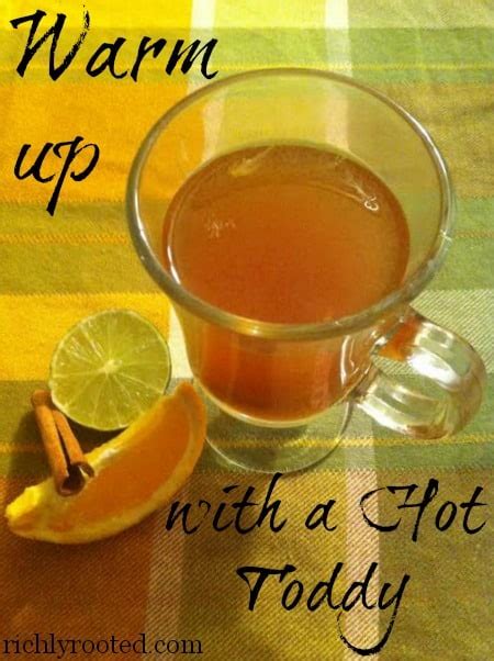 Warm Up With A Hot Toddy Good For Colds And Flu Richly Rooted