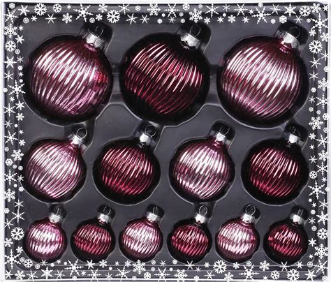 Magic Christbaumkugeln Glas Strukturkugeln Gewellt Set St Ck