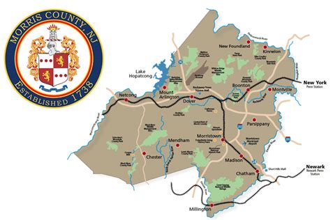 Morris County Map Parsippany Focus