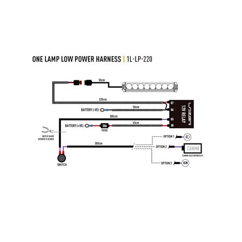 Kit Cablage 1 Lampe High Power 12V Lazer SUV 4X4 CUSTOM