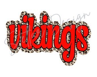 Red Vikings Png Etsy