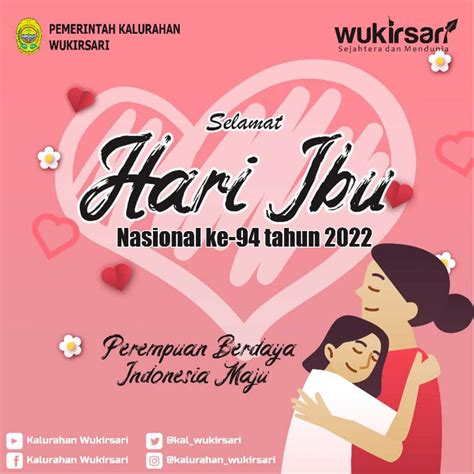 Pemerintah Kalurahan Wukirsari Mengucapkan Selamat Ibu Website