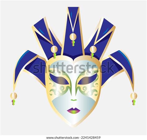 Illustration Venetian Carnival Vector Mask Stock Vector (Royalty Free ...