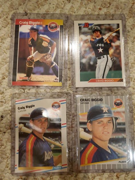 Fleer Update Craig Biggio Rookie Card Houston Astros And More