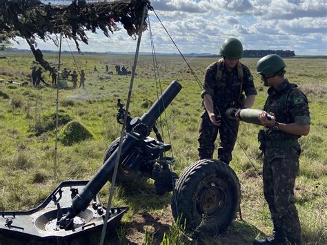 Exercício de adestramento do Pelotão de Morteiro Pesado 120 mm