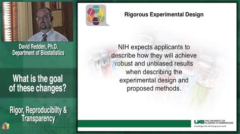 Rigorous Experimental Design Rigor Reproducibility And Transparency