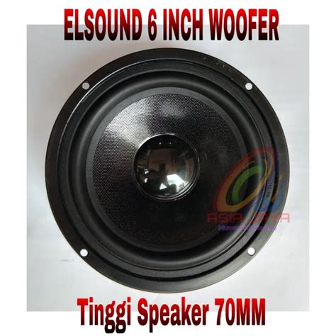 Speaker ELSOUND 6 Inch Black Magnet Besar Original Lazada Indonesia