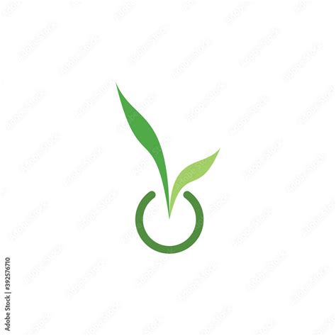 Grow Seed Logo Design Vector Stock Vector Adobe Stock