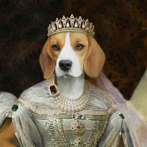 Custom Female Pet Portrait T Crown Royal Pet Portrait Etsy