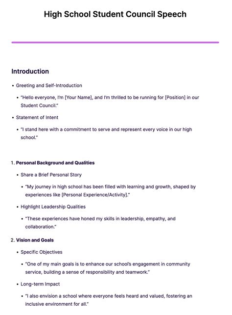 Student Council Vp Speeches 133 Student Council Speech Examples Page 6