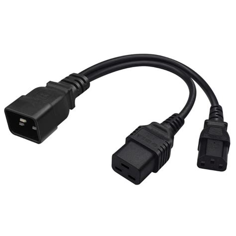 IEC 320 C20 до C13 + C19 Шнур питания Мужской Y-разветвитель Адаптер ...