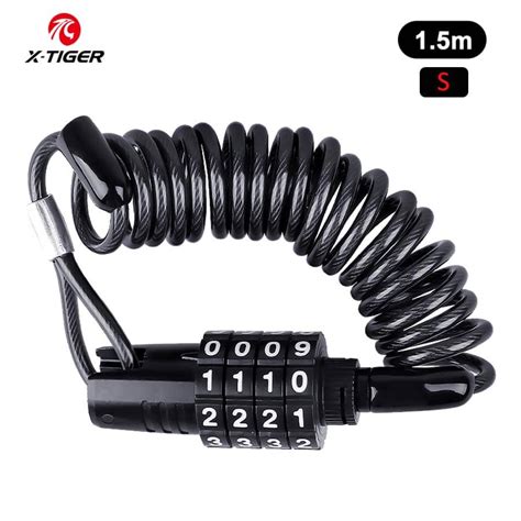 Bike Lock Cable Chain High Security Bike Password Digit Resettable