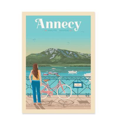 Affiche D Art Ville Annecy Olahoop Travel Posters