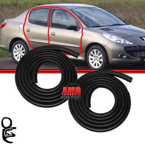 Kit Borracha Porta Peugeot 206 207 Hatch 2 4 Portas Borracha Da Porta