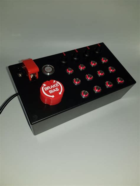 Pc Usb Button Box 24 Functions Back Lit Red Sim Racing With Etsy